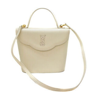 Saint Laurent Yves bag Ivory White leather